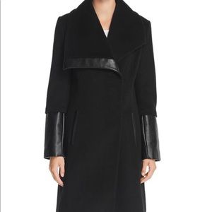 “GREY”-Via Spiga Oversized Collar Grey Coat